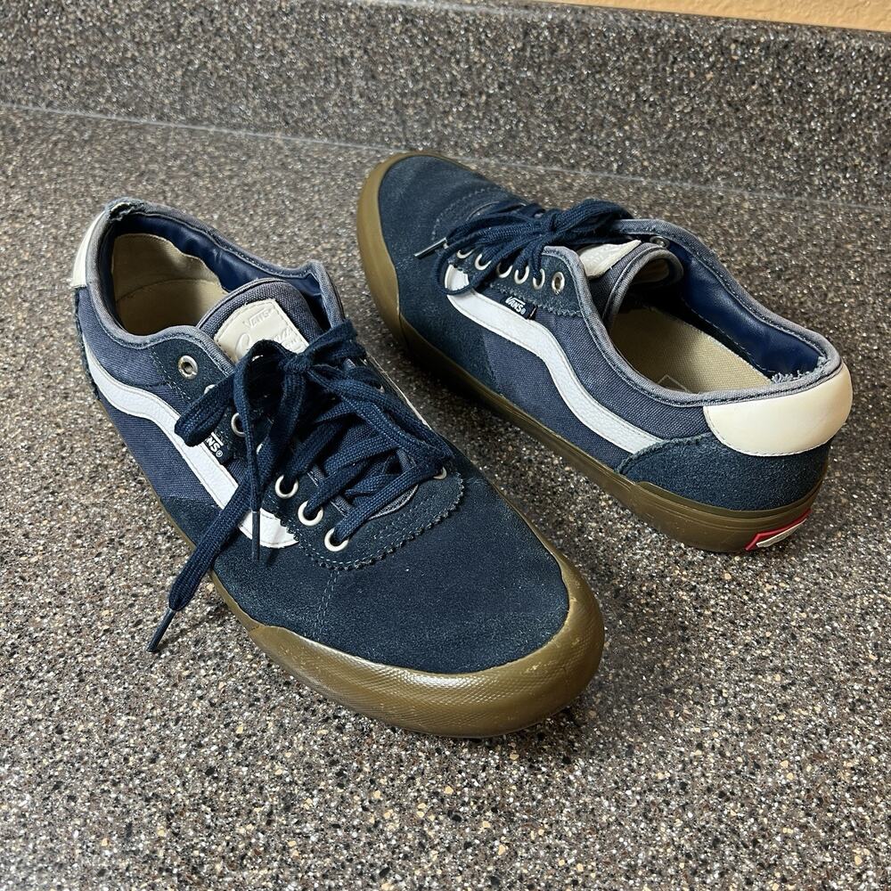 Vans World Skate Shoe Pro Chima Ferguson Sydney Canvas Suede Mens Sz 12 Blue Lug